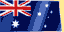 Die National-Flagge von Australien