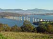 Das Wahrzeichen von Hobar - die Tasman Bridge